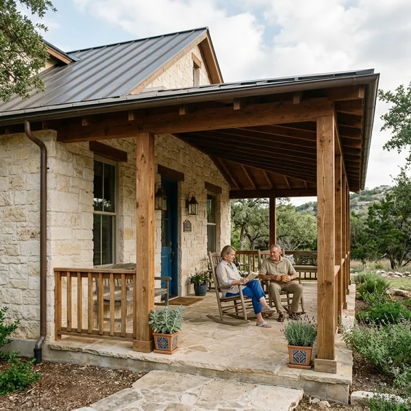 Boerne Hill Country home addition exterior